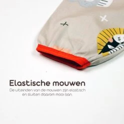 Kinderschort 'Zoo' Lange Mouwen - Slab Met Mouwen - Slabbetje Little Hippo - Waterafstotend - Knutselen - Kliederschort - 12-36 Maanden -Goedkope Kleintje Kleding Winkel 1200x1200 316