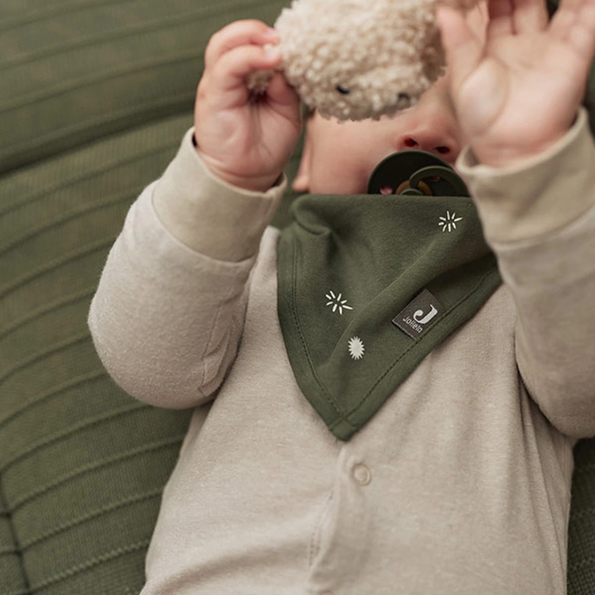 Jollein Slab Bandana Stargaze - Leaf Green - 2 Stuks 12 Jollein Slab Bandana Stargaze - Leaf Green - 2 Stuks - Afbeelding 12