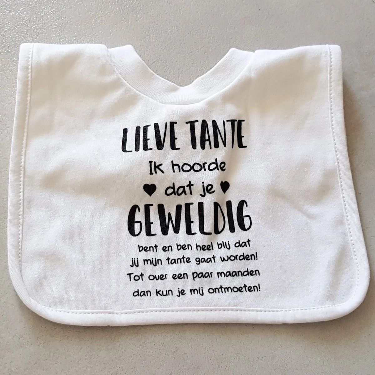 Merkloos Baby Slabbetje Cadeau Tekst Zwangerschap Bekendmaking Baby Slabbetje Cadeau Tekst Tante Worden Hoera Fles Zwangerschap Bekendmaking Aankondiging Voor De Liefste Aanstaande Geboorte Gaat Worden Jullie Worden Zwangerschapsaankondiging 1 Merkloos Baby Slabbetje Cadeau Tekst Zwangerschap Bekendmaking Baby Slabbetje Cadeau Tekst Tante Worden Hoera Fles Zwangerschap Bekendmaking Aankondiging Voor De Liefste Aanstaande Geboorte Gaat Worden Jullie Worden Zwangerschapsaankondiging