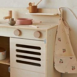 Liewood Merle Slabbetje Met Mouwen Peach/sea Shell Mix -Goedkope Kleintje Kleding Winkel 1200x1200 382