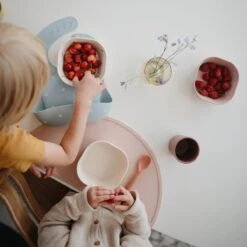 Mushie Siliconen Baby Slabber Met Opvangbakje - Woodchuck -Goedkope Kleintje Kleding Winkel 1200x1200 449