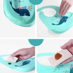 Telano® Slabbetje Met Opvangbakje Walvis - Siliconen Slabber Baby Peuter - Verstelbaar En Waterproof - Kraamcadeau -Goedkope Kleintje Kleding Winkel 1200x1200 512