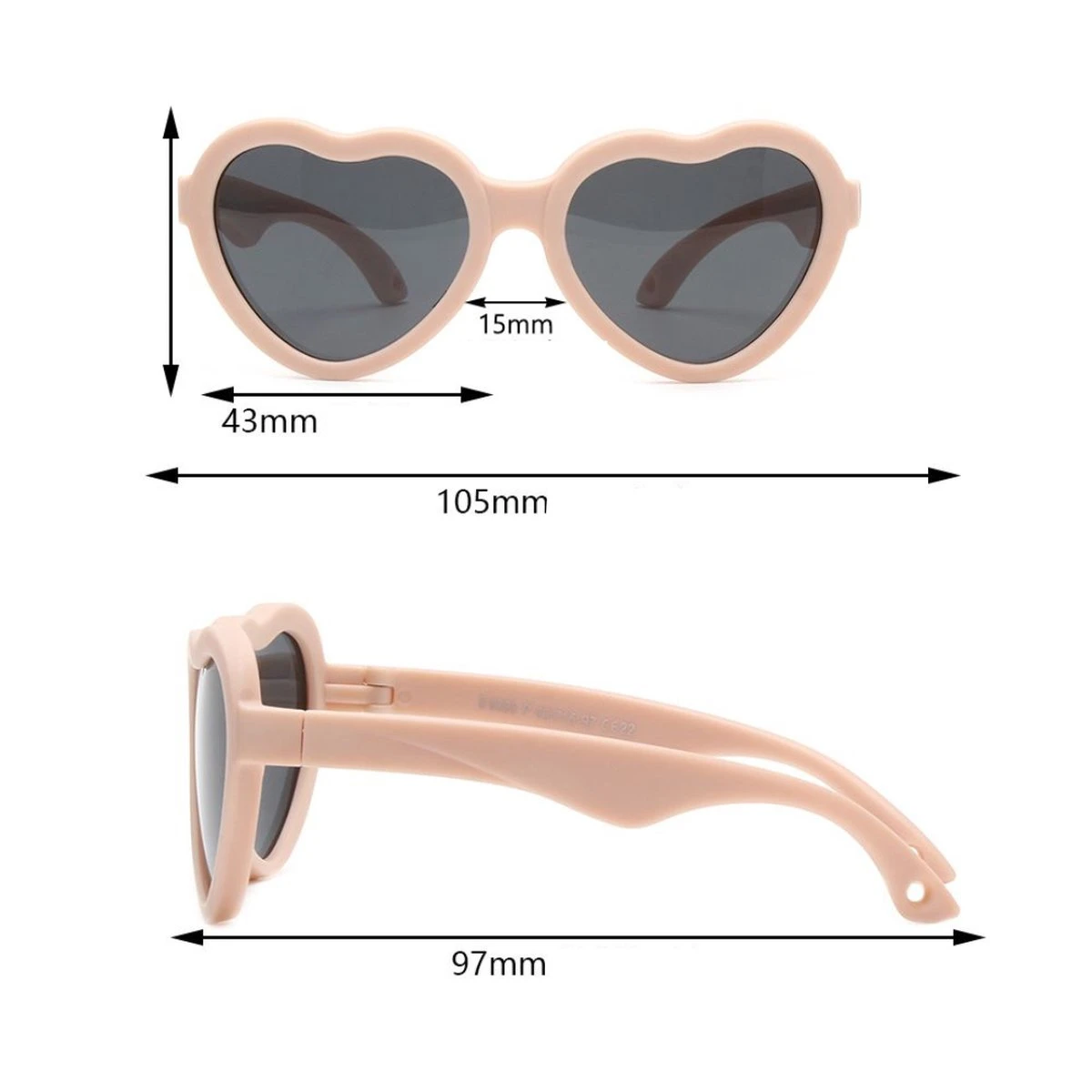 Maesy - Baby Zonnebril Maes - 0-2 Jaar - Flexibel Buigbaar - Verstelbaar Elastiek - Gepolariseerde UV400 Bescherming - Jongens En Meisjes - Hartvormige Babyzonnebril - Taupe Bruin 4 Maesy - Baby Zonnebril Maes - 0-2 Jaar - Flexibel Buigbaar - Verstelbaar Elastiek - Gepolariseerde UV400 Bescherming - Jongens En Meisjes - Hartvormige Babyzonnebril - Taupe Bruin - Afbeelding 4