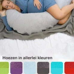 Form Fix XL Voedingskussenhoes - Body Pillow Kussensloop - Zwangerschapskussen Hoes - Zijslaapkussen Hoes - Badstof/Katoen Hoes - Marshmallow -Goedkope Kleintje Kleding Winkel 1200x1200 563