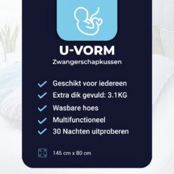 Premium Zwangerschapskussen – Zijslaapkussen - Voedingskussen – Lichaamskussen XXL - Body Pillow – Afneembare Hoes - 285 CM -Goedkope Kleintje Kleding Winkel 1200x1200 644