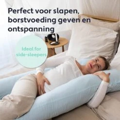 Litollo® Zwangerschapskussen XXL - Voedingskussen - Lichaamskussen - Body Pillow - 280cm - Grijs - Met Gratis Extra Afneembare Hoes (t.w.v. €29,95) -Goedkope Kleintje Kleding Winkel 1200x1200 692
