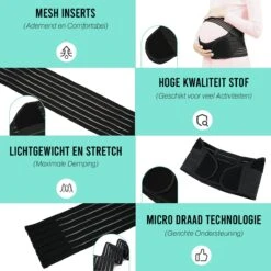 Zwangerschapsband M Zwart Buikband Tijdens En Na Zwangerschap Bekkenband Steunband -Goedkope Kleintje Kleding Winkel 1200x1200 723