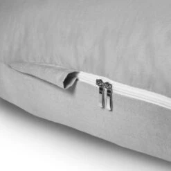 Telano Zwangerschapskussen 100% Katoen XXL | Extra Hoes En Opbergtas | 100% Katoenen Hoes | 2500 Gram Vulling| Voedingskussen | U Vorm | Extra Groot | Zijslaapkussen | Grijs -Goedkope Kleintje Kleding Winkel 1200x1200 763