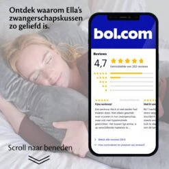 Ella® Zwangerschapskussen XXL U-vorm - Voedingskussen - Zijslaapkussen - Lichaamskussen - Body Pillow - Afneembare Minky Fleece Hoes - 140x80cm - Grijs -Goedkope Kleintje Kleding Winkel 1200x1200 784