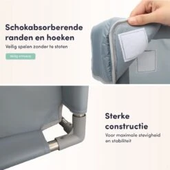 Skye & Scott Grondbox - Met 50x Ballenbak Ballen - En Dubbelzijdige Speelmat - Speelbox Voor Baby - Playpen - Kruipbox - Kinderbox - 180x150cm - Grijs -Goedkope Kleintje Kleding Winkel 1200x1200 858