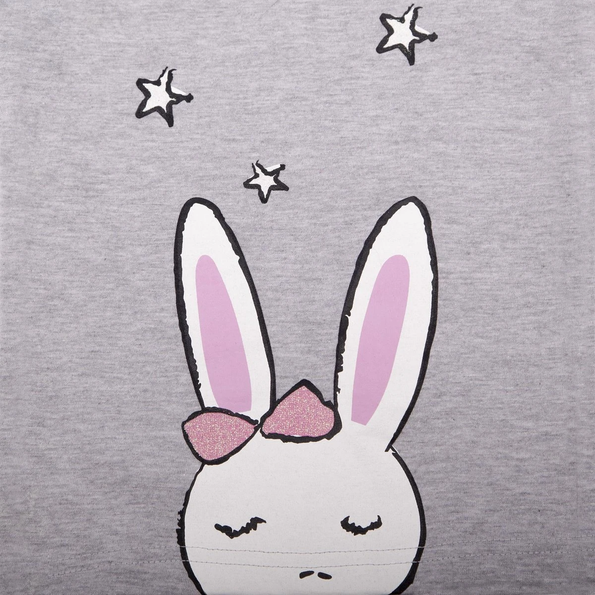 Amantes Baby Pyjama Grijs Melange/roze - Konijn - Maat 86/92 3 Amantes Baby Pyjama Grijs Melange/roze - Konijn - Maat 86/92 - Afbeelding 3