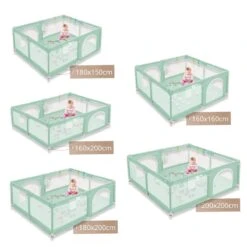 Merkloos Grondbox - Oversized Vierkant Speelbox - 200 X 200 Cm - Groen -Goedkope Kleintje Kleding Winkel 1200x1200 906