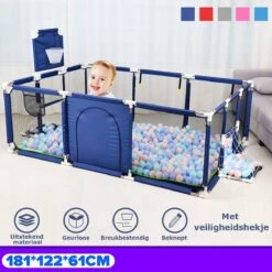 Speelbox - Playpen - Grondbox - Baby Grondbox - Speelbox Baby - Kinderbox - Kruipbox - Extra Grote Kids Kinderbox - Speeltuin Voor Babies - Grijs -Goedkope Kleintje Kleding Winkel 1200x1200 963