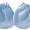 3 Paar - Newborn Baby Krabwantjes Blauw - Anti Krabwantjes