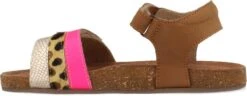 Shoesme Cognac Sandaal Met Fuchsia En Snake-details -Goedkope Kleintje Kleding Winkel 1200x468