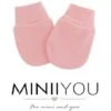 MINIIYOU - Per 3 Paar | Baby Krabwantjes Meisjes Roze | 0-2 Maanden | Anti Krabwanten Newborn