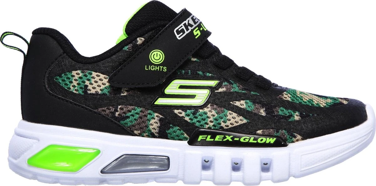 Skechers Flex Glow Rondler Jongens Sneakers - Groen/Multi/Zwart - Maat 27 1 Skechers Flex Glow Rondler Jongens Sneakers - Groen/Multi/Zwart - Maat 27