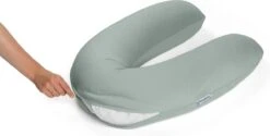 Doomoo Buddy Cover - Hoes Voor Voedingskussen Buddy - Biologisch Katoen - 180 Cm - Tetra Jersey Green -Goedkope Kleintje Kleding Winkel 1200x607 11
