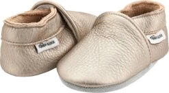 Goudkleurige Effen Babyslofjes Van Baby-Slofje Maat 20-21, Voor 6-12 Maanden -Goedkope Kleintje Kleding Winkel 1200x661 1