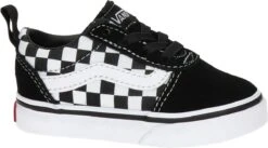 Vans TD Ward Slip-On Checkered Sneakers - Black/True White - Maat 23.5 -Goedkope Kleintje Kleding Winkel 1200x664