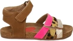 Shoesme Cognac Sandaal Met Fuchsia En Snake-details -Goedkope Kleintje Kleding Winkel 1200x676
