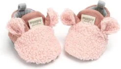 Schattige En Warme Myggpp Baby Slofjes Met Anti Slipzool Roze 6-12 Mnd/12 Cm -Goedkope Kleintje Kleding Winkel 1200x686