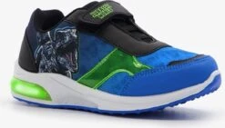 Jurassic World Jongens Sneakers Met Lichtjes Blauw - Maat 25 - Uitneembare Zool