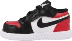 Nike Jordan 1 Low (TD) CI3436-612 Zwart / Rood-21 -Goedkope Kleintje Kleding Winkel 1200x689