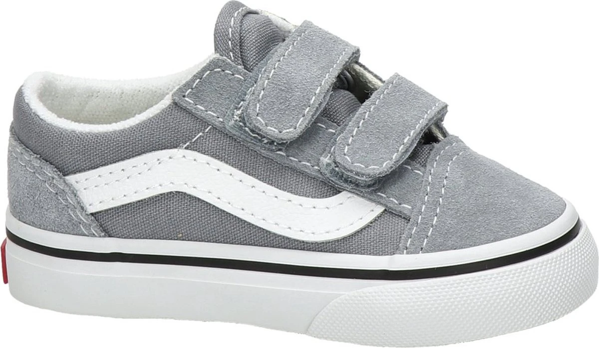Vans TD Old Skool Unisex Sneaker - Grijs - Maat 21 3 Vans TD Old Skool Unisex Sneaker - Grijs - Maat 21 - Afbeelding 3