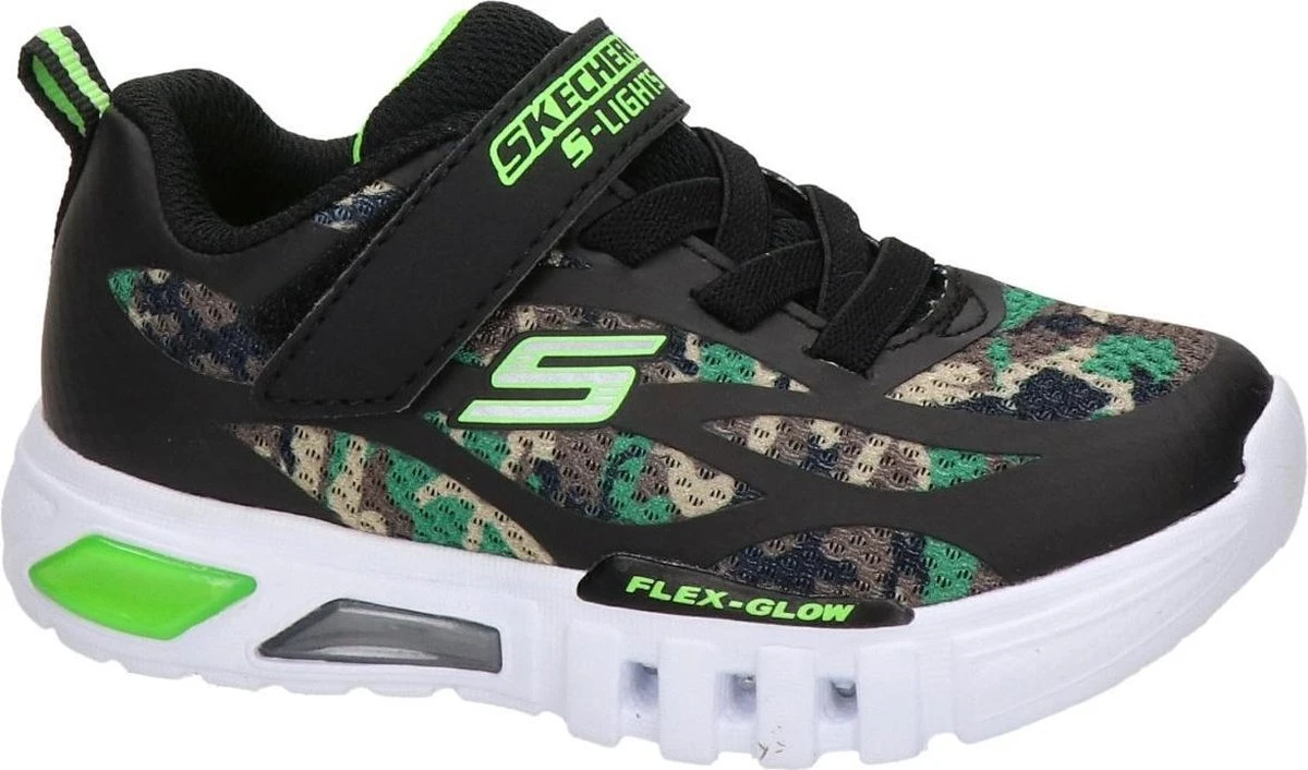 Skechers Flex Glow Rondler Jongens Sneakers - Groen/Multi/Zwart - Maat 27 7 Skechers Flex Glow Rondler Jongens Sneakers - Groen/Multi/Zwart - Maat 27 - Afbeelding 7