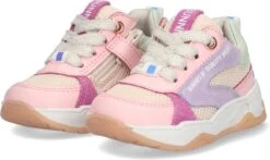 Bunnies JR 223374-570 Meisjes Lage Sneakers - Roze/Multi - Leer - Veters -Goedkope Kleintje Kleding Winkel 1200x714 4