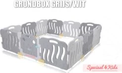 Merkloos Extra Grote Grondbox, Kruipbox, Speelbox, Playpen, Baby, Peuter En Kind Afscherming - Grijs Wit -Goedkope Kleintje Kleding Winkel 1200x725 3