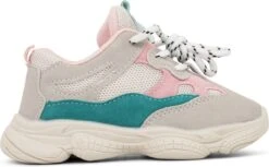 LilPataz Nova Superstar - Lage Sneakers - Meisjes - Roze/Turquoise - Maat 23