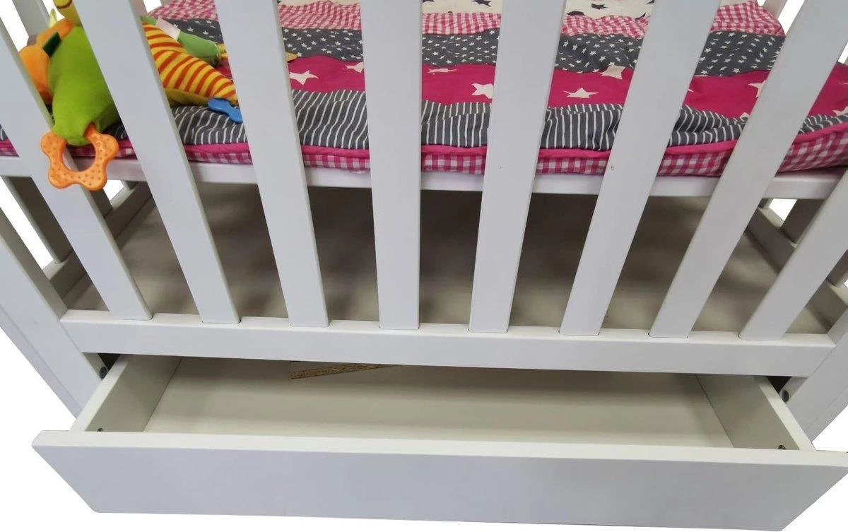 Baby Box Crowned Love Met Lade Op Wielen - Baby Park Grey 100x80 2 Baby Box Crowned Love Met Lade Op Wielen - Baby Park Grey 100x80 - Afbeelding 2