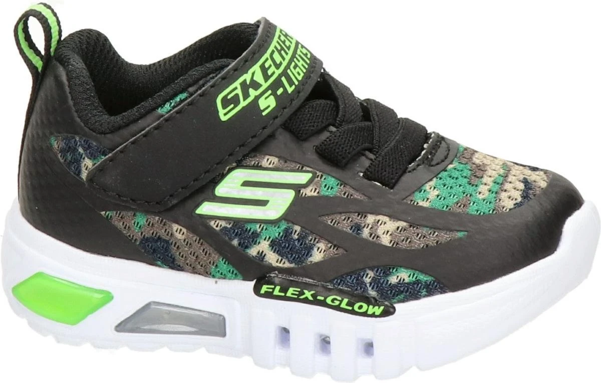 Skechers Flex Glow Rondler Jongens Sneakers - Groen/Multi/Zwart - Maat 27 3 Skechers Flex Glow Rondler Jongens Sneakers - Groen/Multi/Zwart - Maat 27 - Afbeelding 3