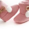 Babyslofjes - Baby Slofjes Meisjes - Roze - Sloffen - Maat 20 - 6-9 Maanden