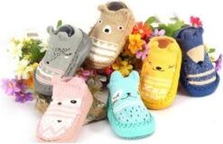 Jumada - Baby Schoentjes - Sloffen - Zacht - Anti Slip - Katoen - Geel - 12 Cm