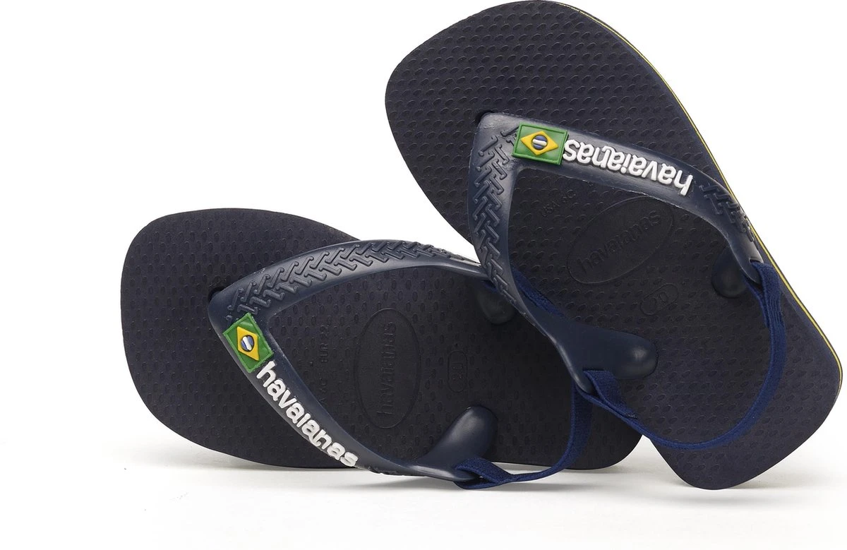 Havaianas Baby Brasil Logo Unisex Slippers - Marine/Yellow Citric - Maat 25/26 14 Havaianas Baby Brasil Logo Unisex Slippers - Marine/Yellow Citric - Maat 25/26 - Afbeelding 14