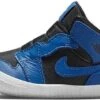 Nike Jordan 1 Baby Crib Bootie - Flexibilieit En Comfort - Maat 16 - Zwart/Blauw/Wit