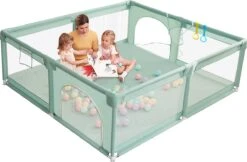 Merkloos Grondbox - Oversized Vierkant Speelbox - 200 X 200 Cm - Groen