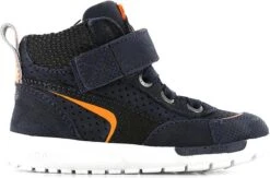 Sneakers | Jongens | BLUE ORANGE | Leer | Shoesme | Maat 24