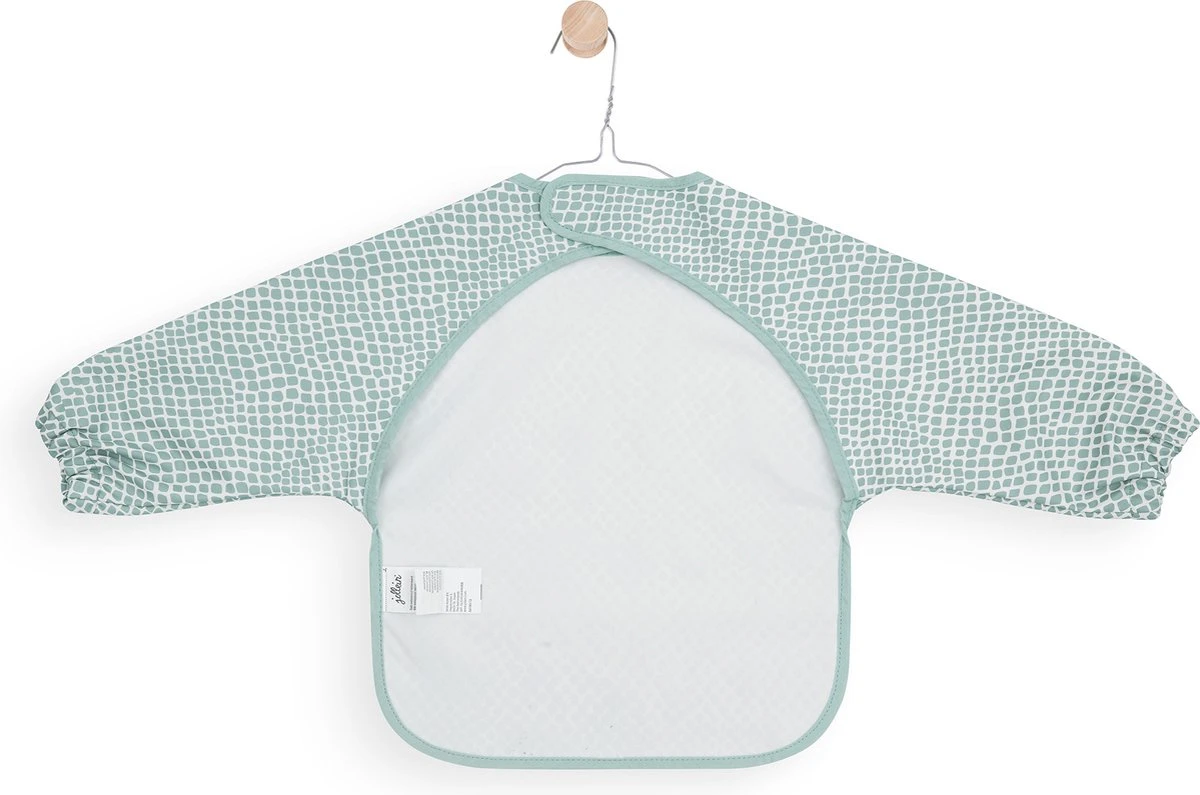 Jollein Slab Waterproof Met Mouw Snake - Soft Green 2 Jollein Slab Waterproof Met Mouw Snake - Soft Green - Afbeelding 2