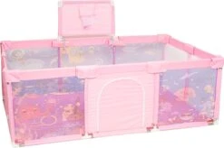 Goedkope Kleintje Kleding Winkel 34 Speelbox - Playpen - Grondbox - Baby Grondbox - Speelbox Baby - Kinderbox - Kruipbox - Extra Grote Kids Kinderbox - Geen Doel - Ocean Roze