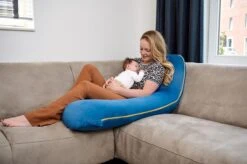 Telano Zwangerschapskussen XXL - Extra Hoes En Opbergtas - Exclusieve Gouden Rits - Velvet Stof - Voedingskussen - U Vorm - Extra Groot - Zijslaapkussen - Blauw -Goedkope Kleintje Kleding Winkel 1200x798 7