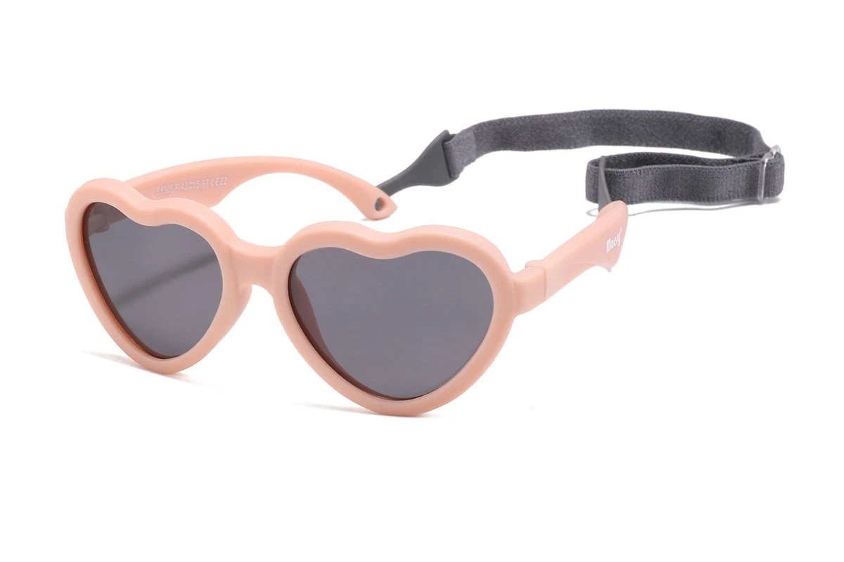 Maesy - Baby Zonnebril Maes - 0-2 Jaar - Flexibel Buigbaar - Verstelbaar Elastiek - Gepolariseerde UV400 Bescherming - Jongens En Meisjes - Hartvormige Babyzonnebril - Licht Roze 2 Maesy - Baby Zonnebril Maes - 0-2 Jaar - Flexibel Buigbaar - Verstelbaar Elastiek - Gepolariseerde UV400 Bescherming - Jongens En Meisjes - Hartvormige Babyzonnebril - Licht Roze - Afbeelding 2