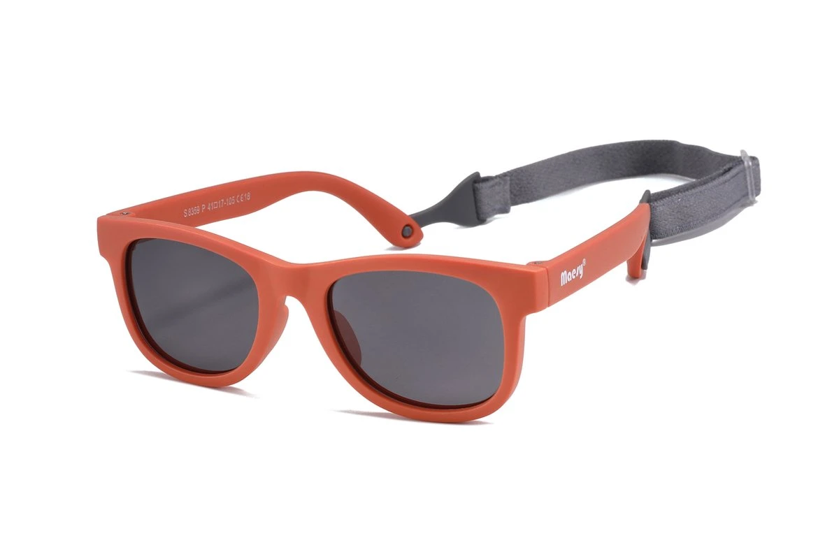 Maesy - Baby Zonnebril Indi - 0-2 Jaar - Flexibel Buigbaar - Verstelbaar Elastiek - Gepolariseerde UV400 Bescherming - Jongens En Meisjes - Babyzonnebril Vierkant - Terracotta Brique 2 Maesy - Baby Zonnebril Indi - 0-2 Jaar - Flexibel Buigbaar - Verstelbaar Elastiek - Gepolariseerde UV400 Bescherming - Jongens En Meisjes - Babyzonnebril Vierkant - Terracotta Brique - Afbeelding 2