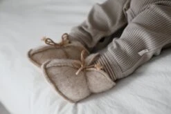 WOLLIES Amsterdam Baby Slofjes Ecru - 100% Merino Wol - 10,3 Cm - Maat 17 -Goedkope Kleintje Kleding Winkel 1200x800 13