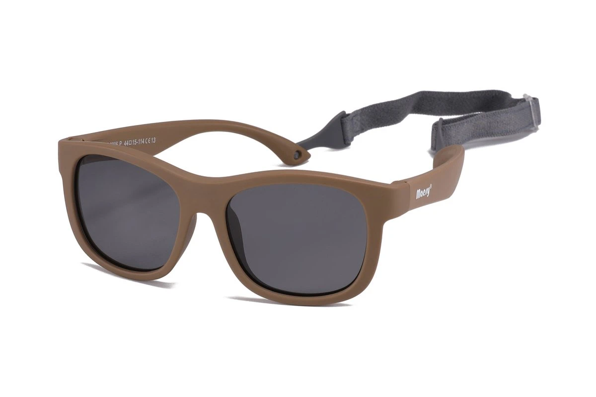 Maesy - Baby Zonnebril Luca - 1-3 Jaar - Dreumes En Peuter - Flexibel Buigbaar - Verstelbaar Elastiek - Gepolariseerde UV400 Bescherming - Unisex Babyzonnebril Vierkant - Taupe Bruin 2 Maesy - Baby Zonnebril Luca - 1-3 Jaar - Dreumes En Peuter - Flexibel Buigbaar - Verstelbaar Elastiek - Gepolariseerde UV400 Bescherming - Unisex Babyzonnebril Vierkant - Taupe Bruin - Afbeelding 2