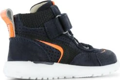 Sneakers | Jongens | BLUE ORANGE | Leer | Shoesme | Maat 24 -Goedkope Kleintje Kleding Winkel 1200x802 1