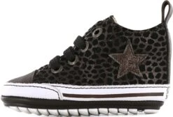 Baby | Eerste Stapschoenen | Meisjes | Brown Black Dots | Leer | Shoesme | Maat 20 -Goedkope Kleintje Kleding Winkel 1200x814